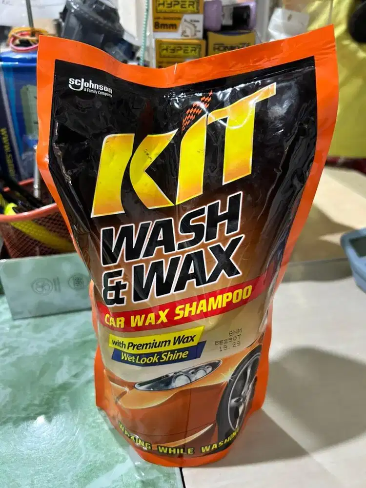 Shampoo kit wash & wax 720ml shampo cuci kendaraan motor mobil
