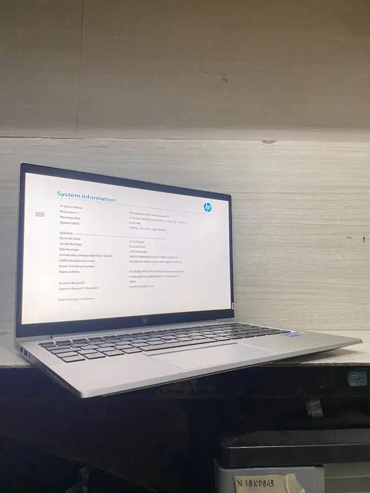 HP Elitebook 840 G8 INTEL CORE I5 GEN 11 RAM 8GB SSD 256GB