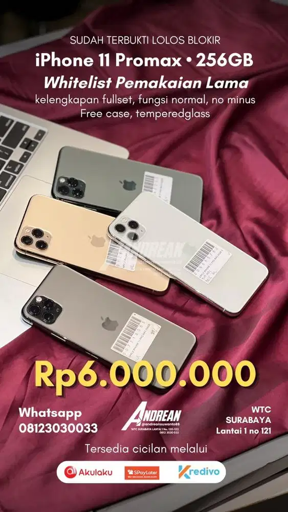 Second Iphone 11 Promax 256gb Whitelist