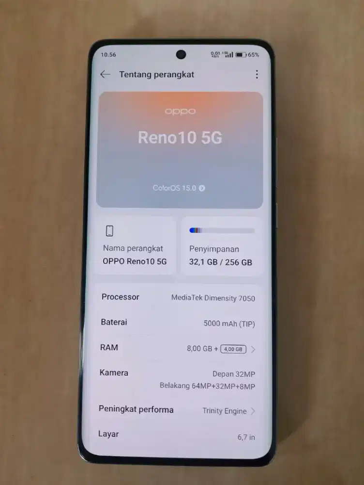 Oppo Reno 10 5G 8+8/256 Mulus Terawat