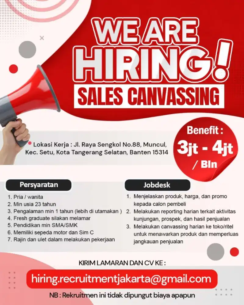 Lowongan kerja sales
