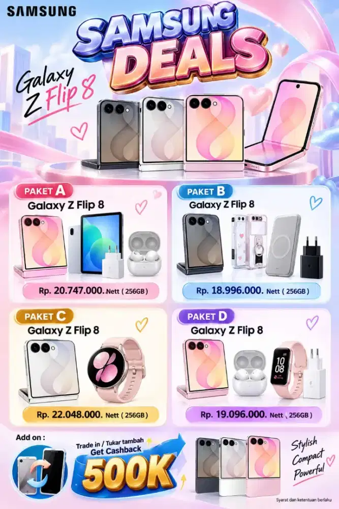PROMO GALAXY ZFLIP 8 FREE BANYAKKK