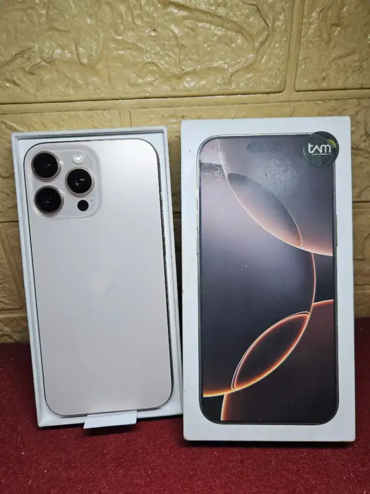 Iphone 16 Pro Max 1TB (1000GB) Resmi Ibox Mulus dan Fullset Ori BH 93%