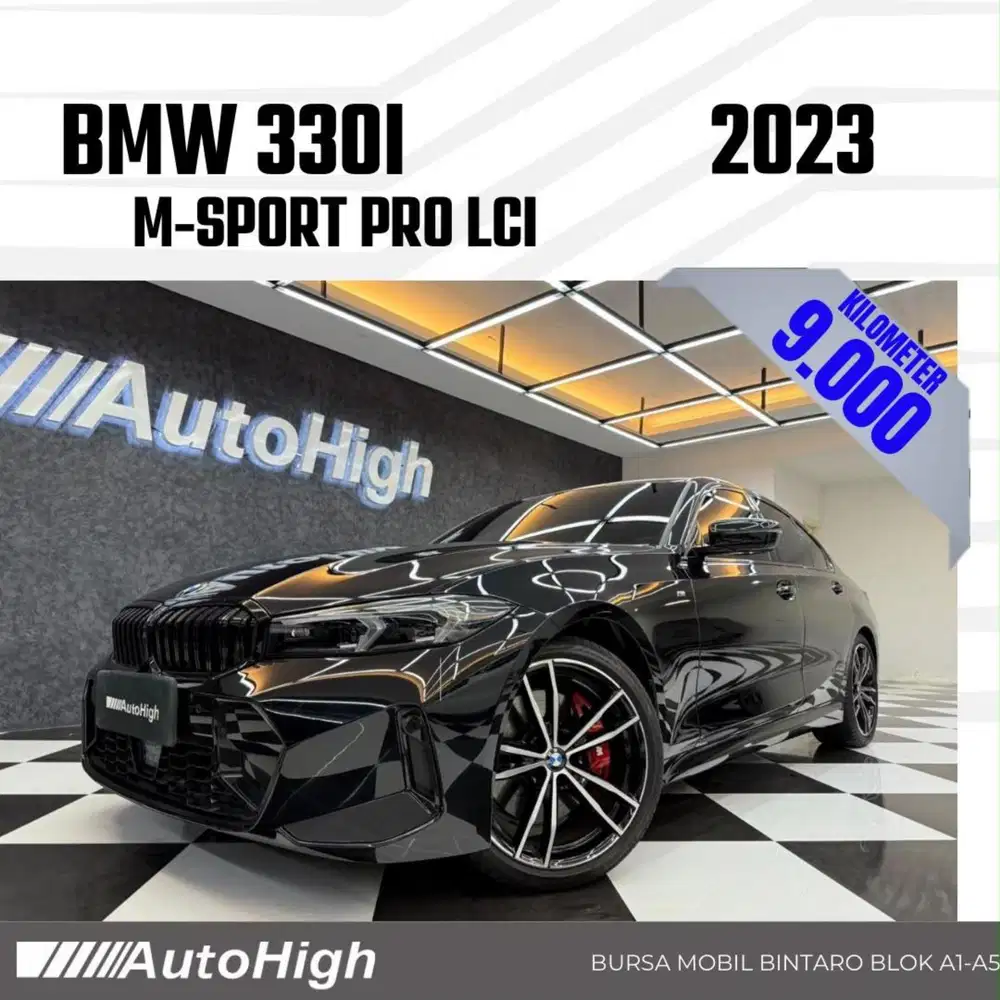 DP10% [Km9.000] 330i M-Sport 2023 Black Reg 2025 #AUTOHIGH