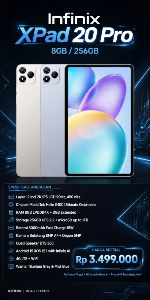 Tab xpad 20 pro 8/256