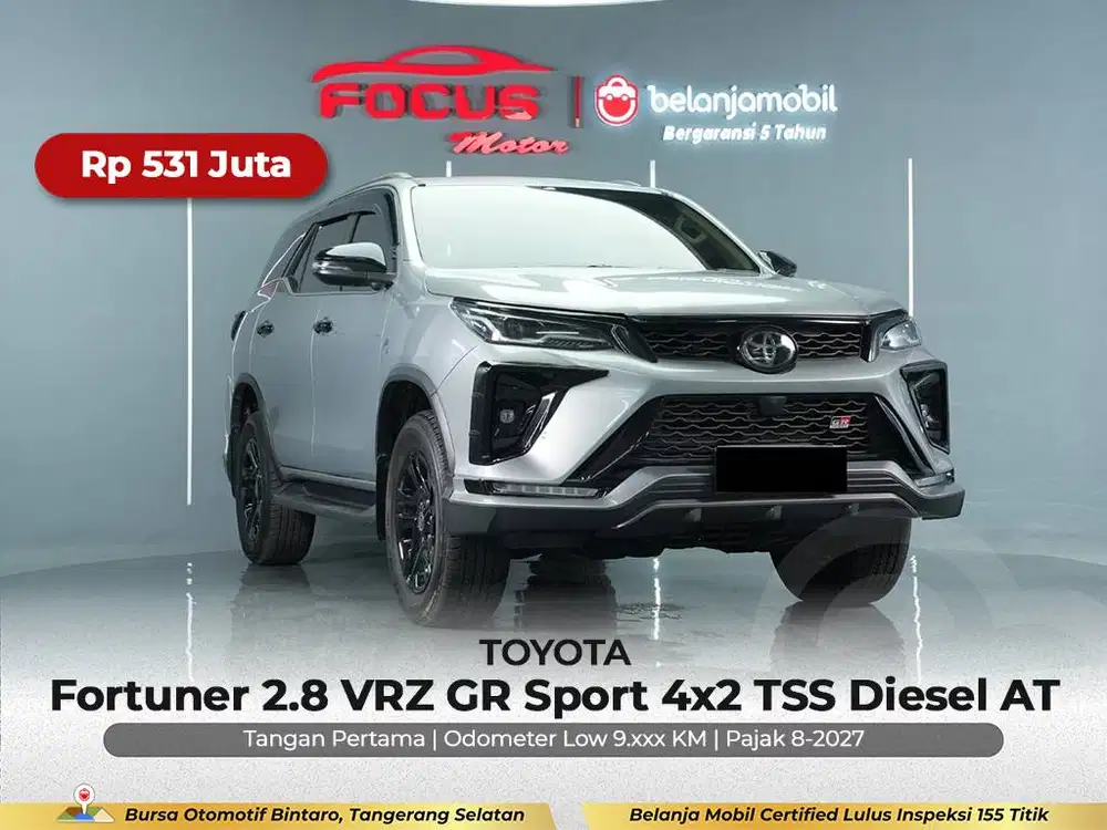 [GARANSI 5THN KM LOW] Toyota Fortuner 2.8 VRZ GR 4x2 2024/2025/2026