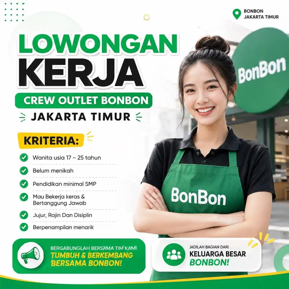 Lowongan Kerja Jaga Stand Kuliner di Mall