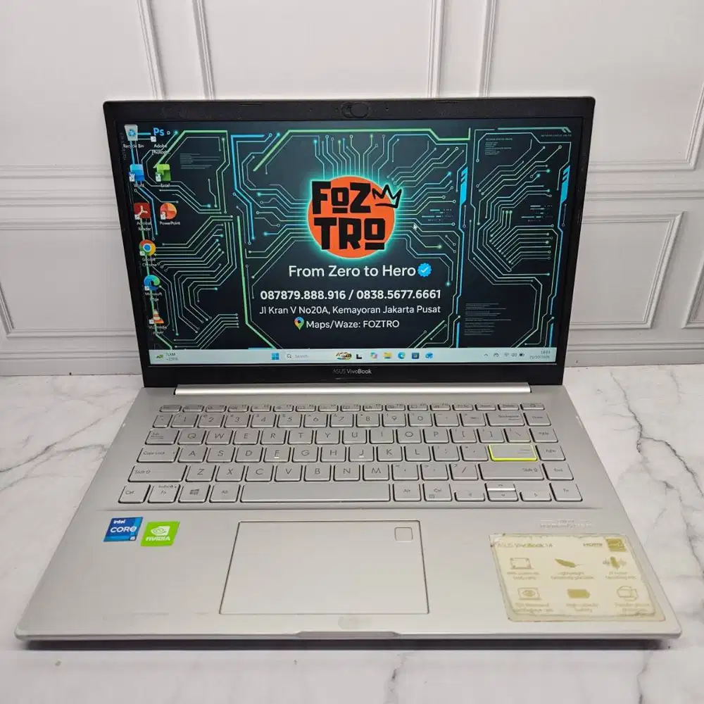 Laptop Asus Vivobook K413E Core i5 GEN11 Intel Iris Nvidia MX330 8/512