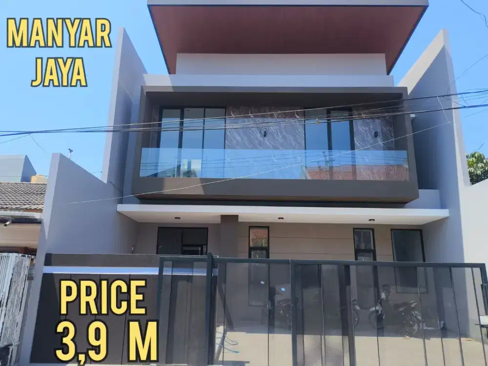 BARU GRESS MEWAH RUMAH MANYAR JAYA. DEKAT KAMPUS, NGINDEN, SEMOLOWARU, MANYAR, ITS, UNAIR, KERTAJAYA, DHARMAHUSADA, Dll