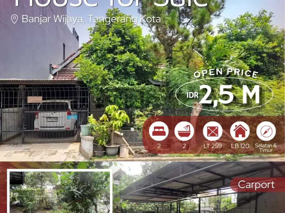 CARI RUMAH DI KOTA TANGERANG? TANAHNYA EXTRA LUAS!