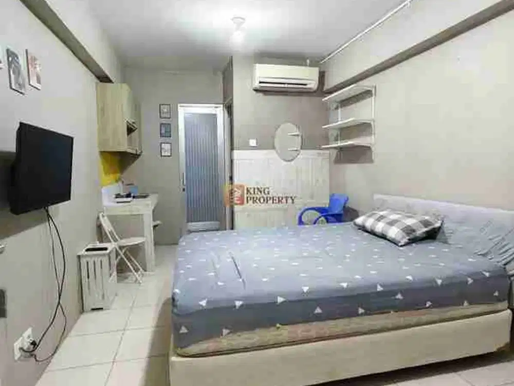 Studio Murah Apartemen Green Bay Pluit Greenbay 21M² Furnished, Tower Depan, View Kota, Siap Huni