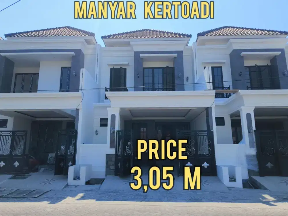 BARU GRESS, RUMAH MANYAR KERTOADI SURABAYA TIMUR.   DEKAT KERTAJAYA, ITS UNAIR, MERR, GALAXY MALL, MULYOSARI, PAKUWON CITY, DHARMAHUSADA, Dll  Ukuran