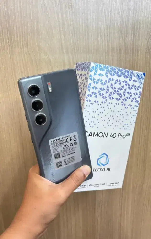 Tecno camon 40 pro 5G 8/256gb lengkap
