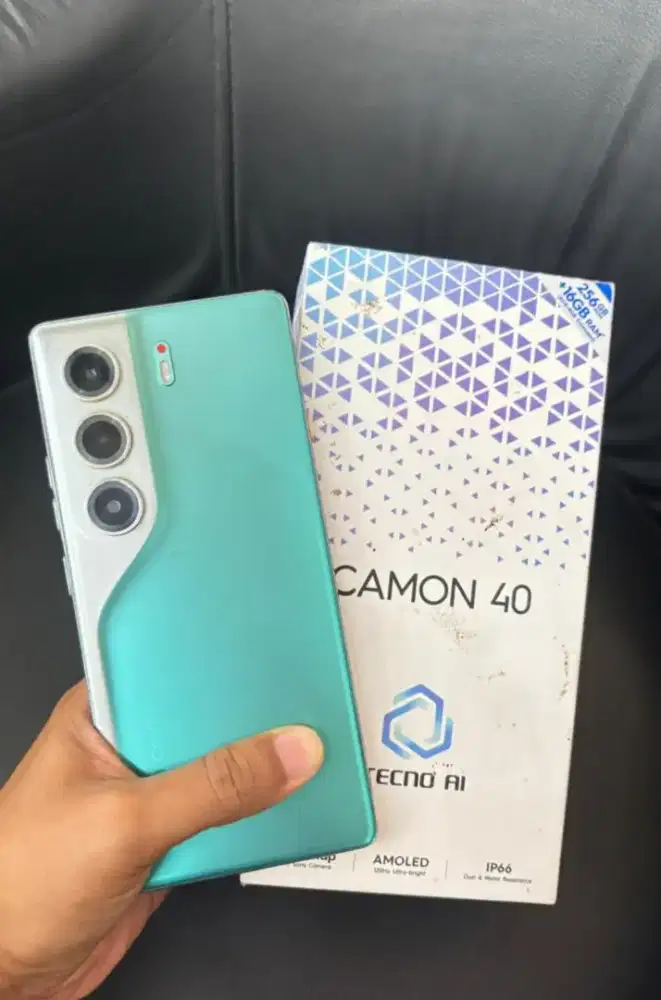 Tecno camon 40 8/256gb lengkap