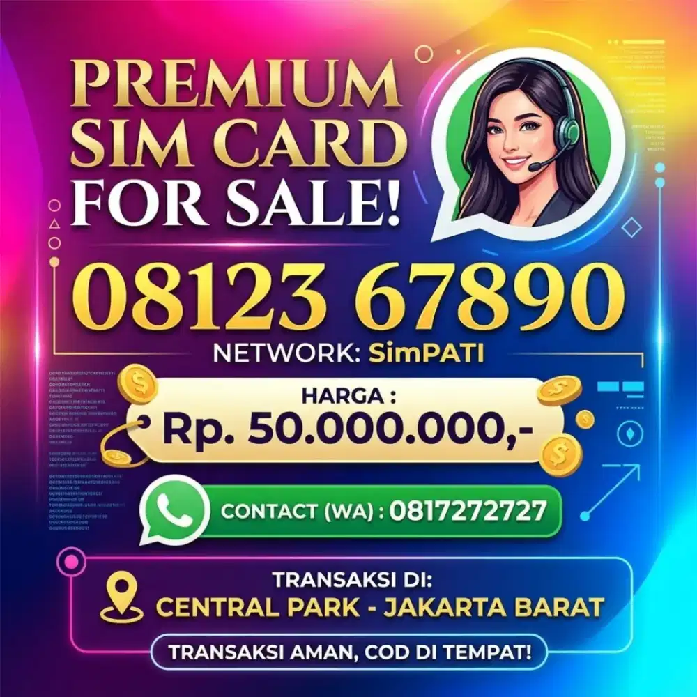 NOMOR CANTIK SIMPATI 123 67890