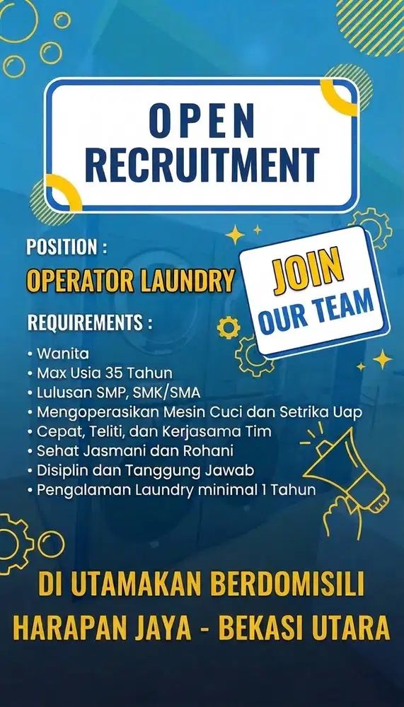 LOKER OPERATOR LAUNDRY