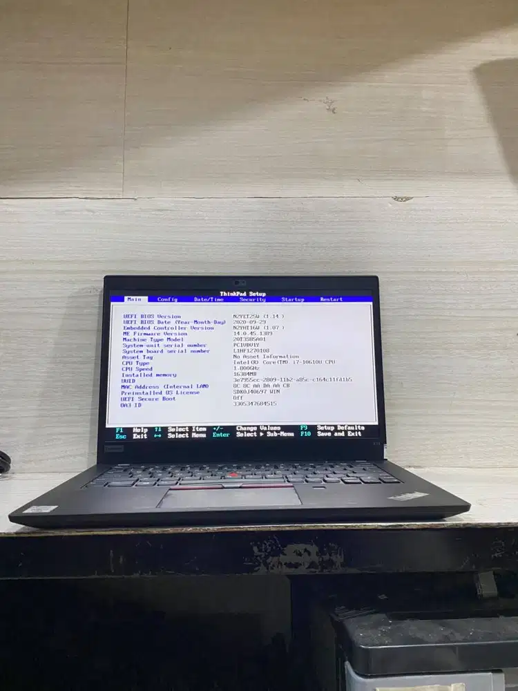 Lenovo Thinkpad X13 G1 Intel core I7 Gen 10 RAM 16GB SSD 256GB TOUCH