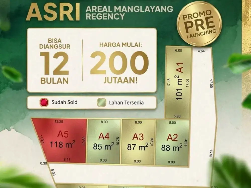 Baru Launching Kavling Cileunyi SHM 200 Jutaan