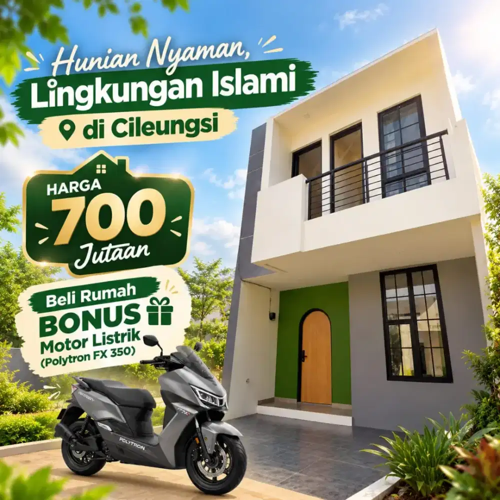 Rumah Islami 700 jutaan di Cileungsi