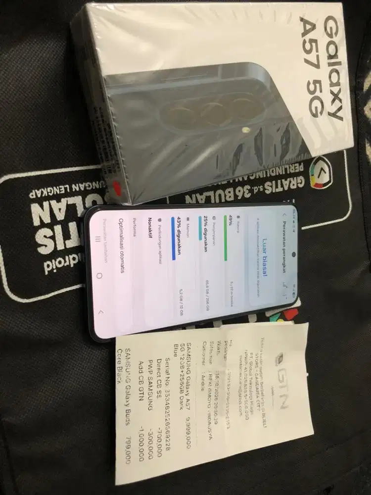 Samsung A57 12/256 Navy (semingguan pakai)