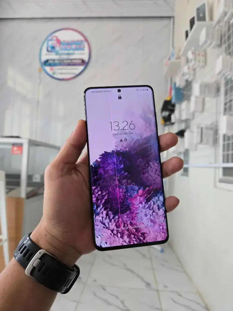 Samsung S20 Plus 8/128GB Black Resmi SEIN (-garis sehelai aja)