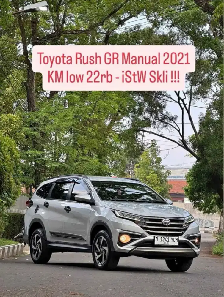 Toyota Rush GR Manual 2021
- KM low 22rb istw Skli Mulus