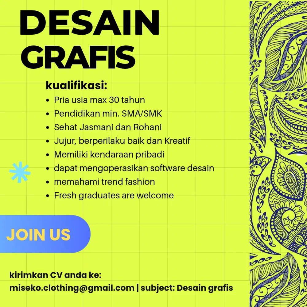 lowongan tim DESAIN