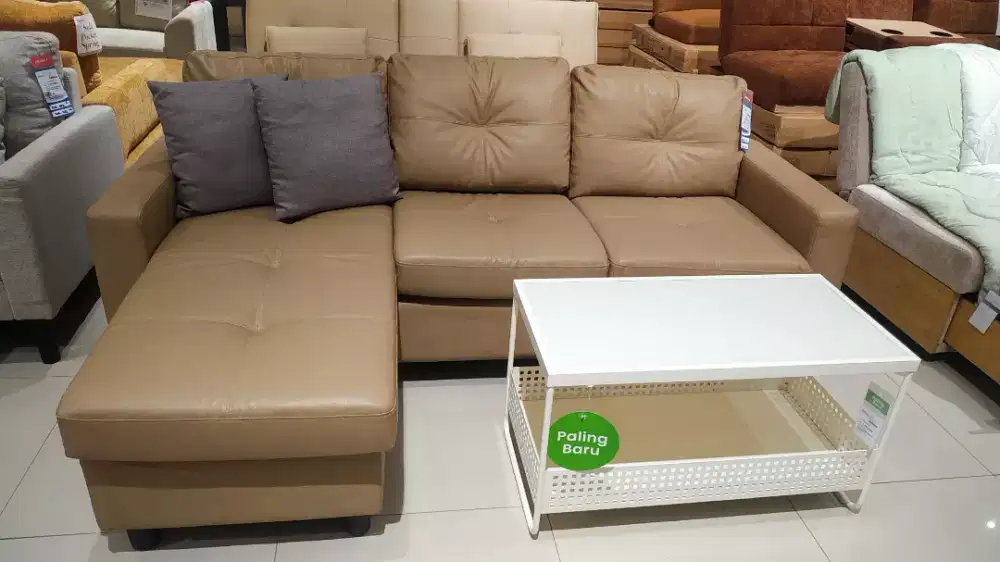 SOFA KULIT TIPE L SUDUT
