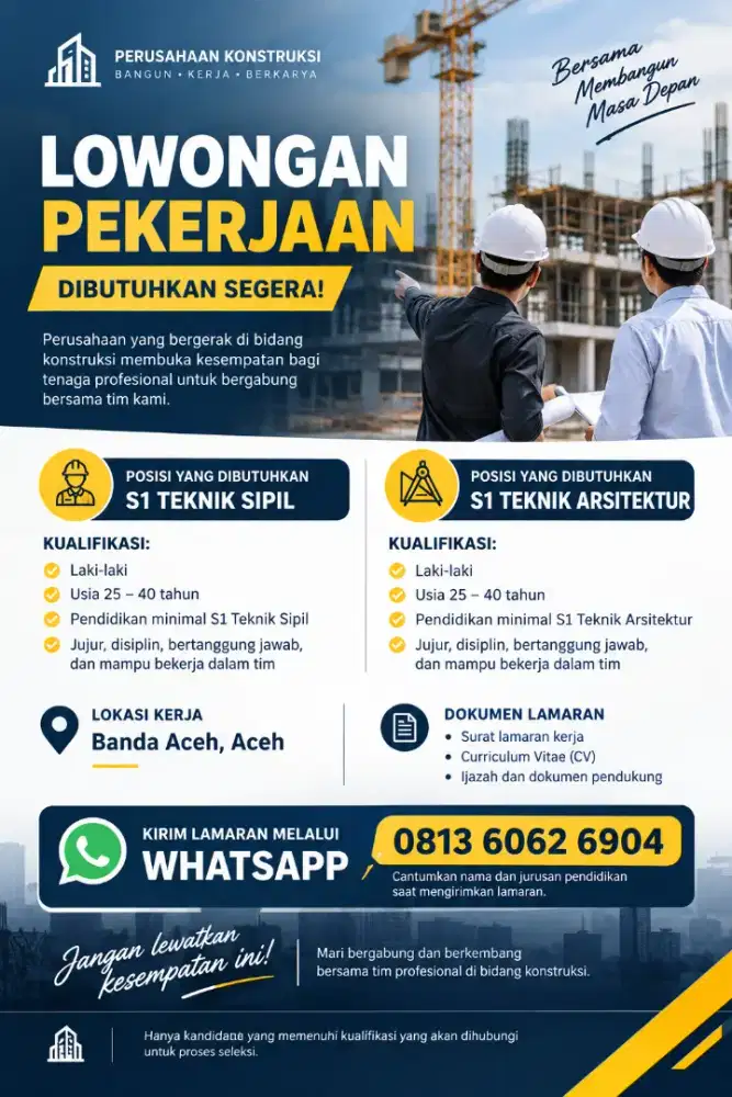 Dicari pekerja..