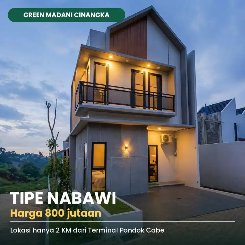 RUMAH SCANDINAVIAN 3 KAMAR TIDUR MURAH DI KOTA DEPOK