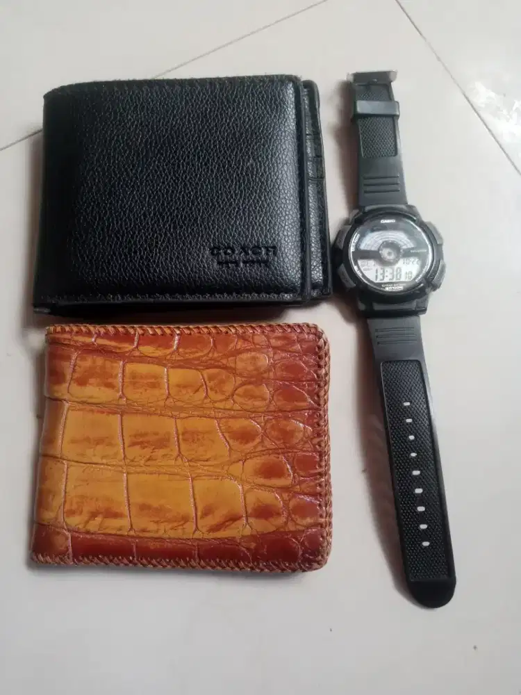 Dompet+jam tangan casio AE-1100W