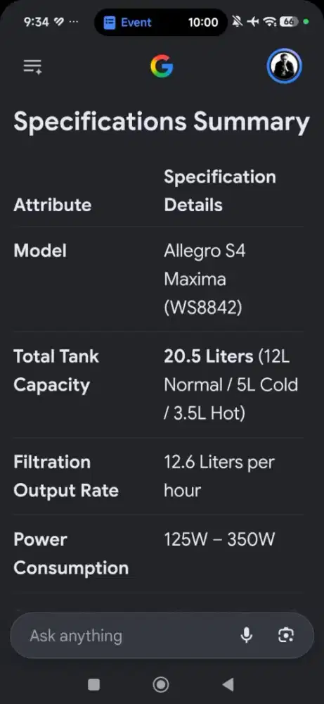 water filtration merk advance allergo S4 maxima
