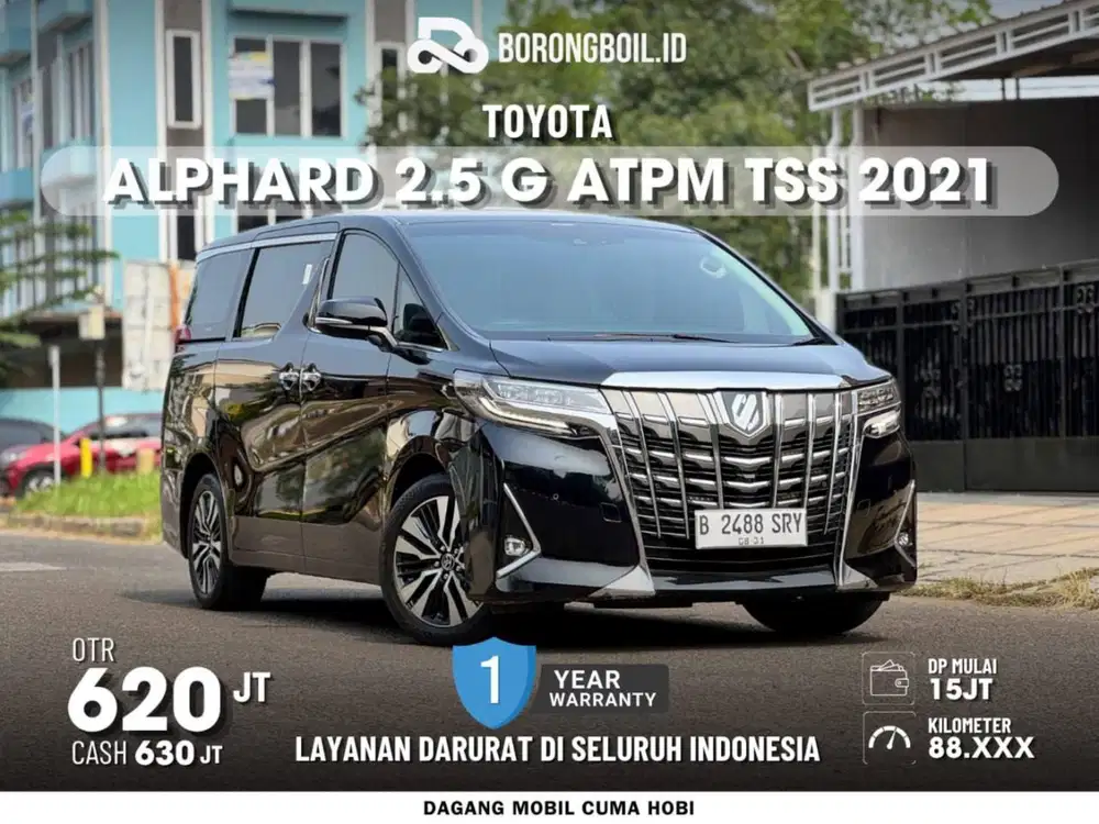 Alphard 2.5 G ATPM TSS 2021 Hitam
