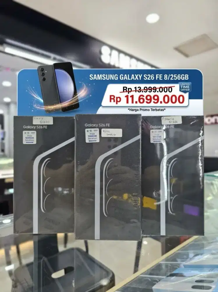 SAMSUNG GALAXY S26 FE 8+8/256GB GARANSI RESMI SEIN SEGEL BOX
