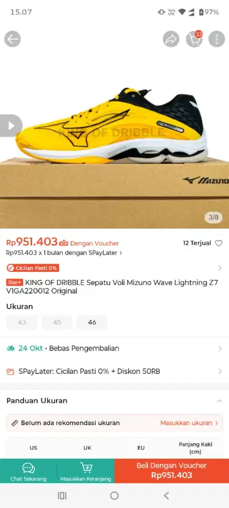 Bismillah di jual sepatu merk mizuno enerzi