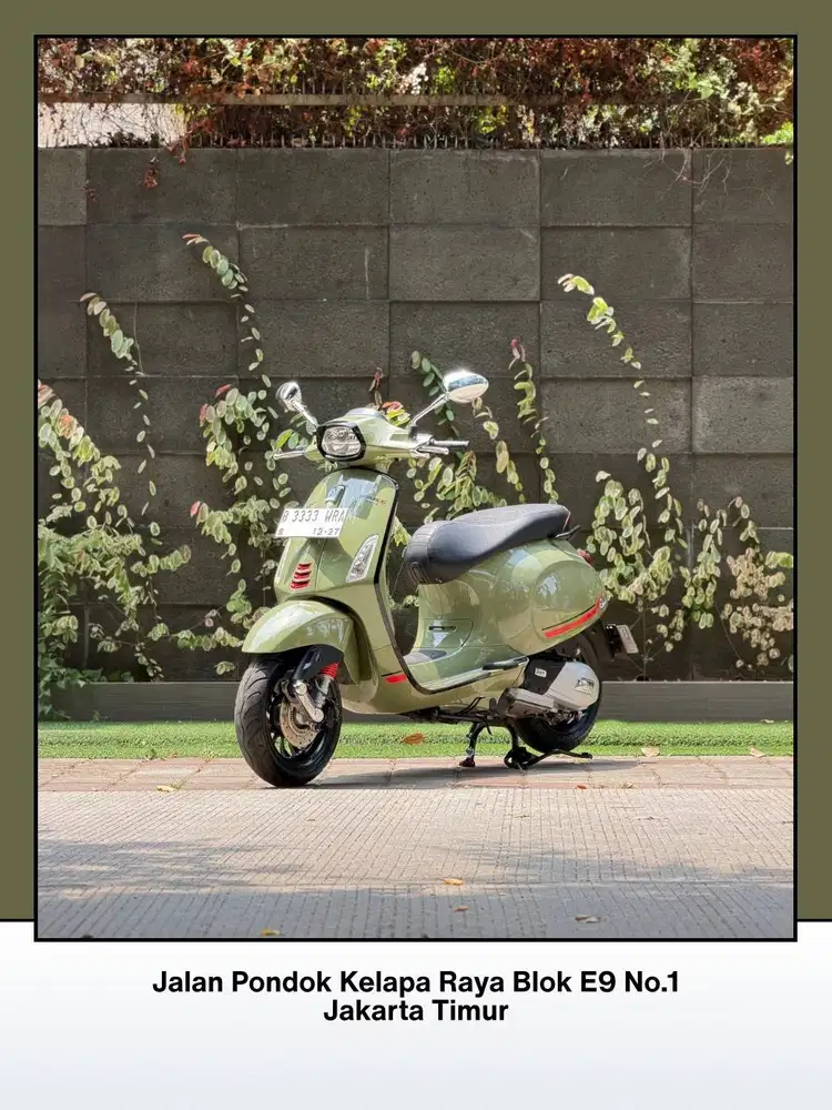 TERMURAH PIAGGIO VESPA SPRINT S150 IGET ABS FACELIFT TAHUN 2022 HIJAU