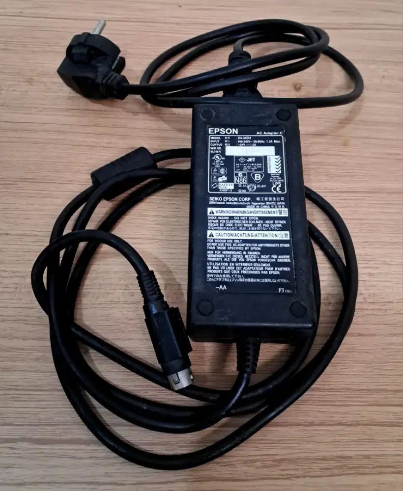 Adaptor EPSON DA-36E24 24V 1.5A Jack bundar 3 Pin