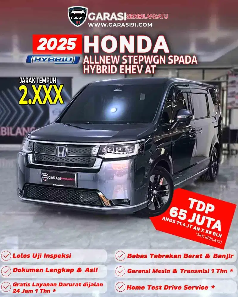 ‼️ TDP 65 JT Honda Stepwagon Step wgn Hybrid eHEV At 2025 / 2026