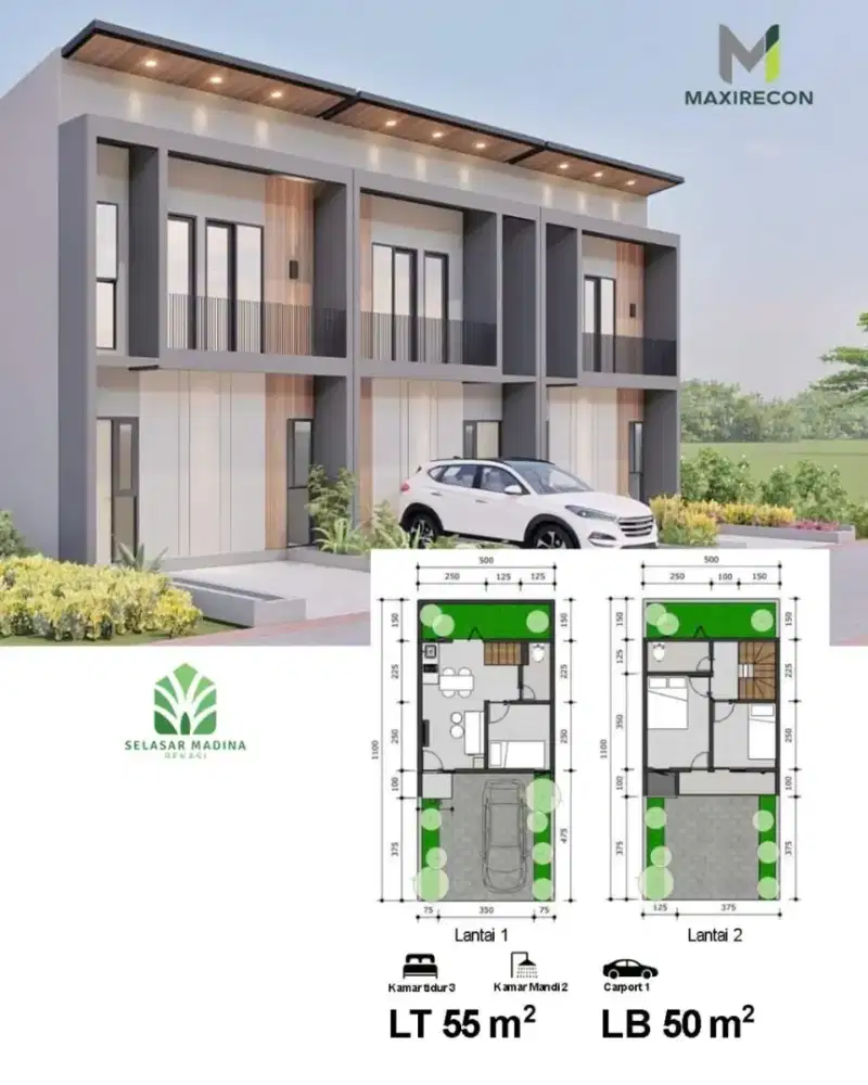 RUMAH ESTETIK 10 MENIT KE SUMMARECON BEKASI