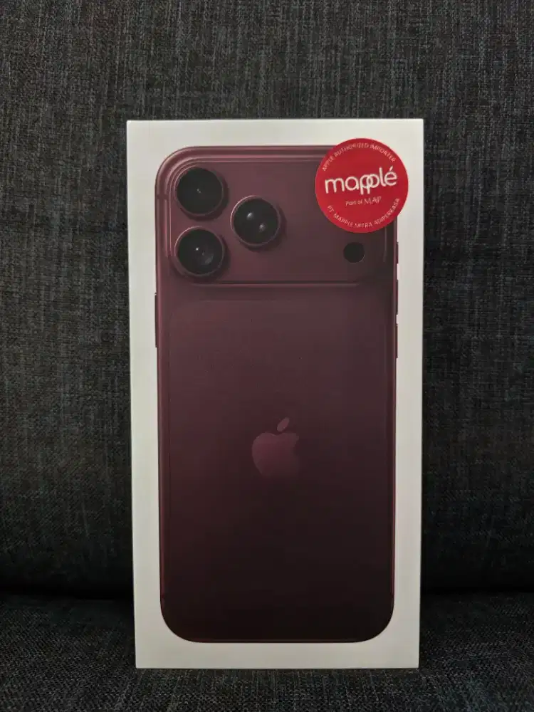 iphone 18 promax 256 new burgundi