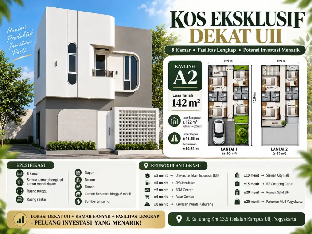 Rumah Mewah di Jalan Godean Dekat Kampus UMY & Pusat Kota Jogja – SHM Ready