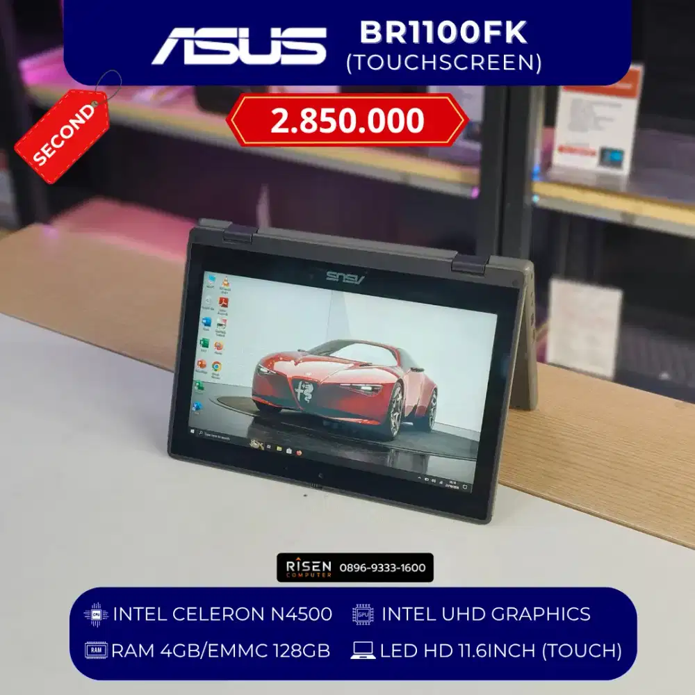 ASUS BR1100FK Intel Celeron N4500 RAM 4GB EMMC 128GB HD 11,6Inch