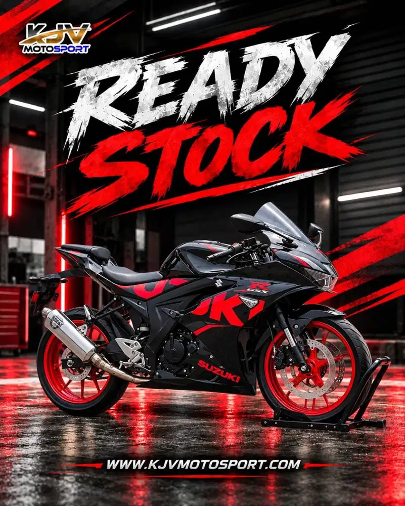 SUZUKI GSX R150 KEYLESS HITAM 2018 KM LOW PAJAK PANJANG KAYAK BARU