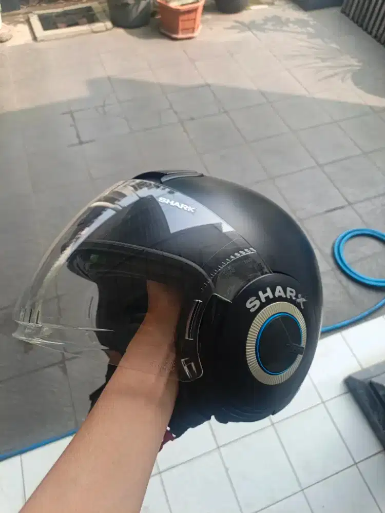 Helm Shark Nano Blank Matt Black