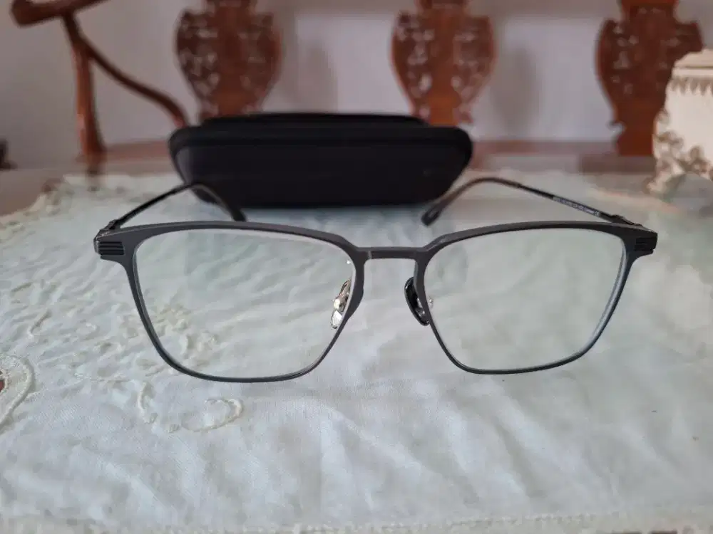 Kacamata EBCFLEXI _ Square Half - Rim Memory Steel