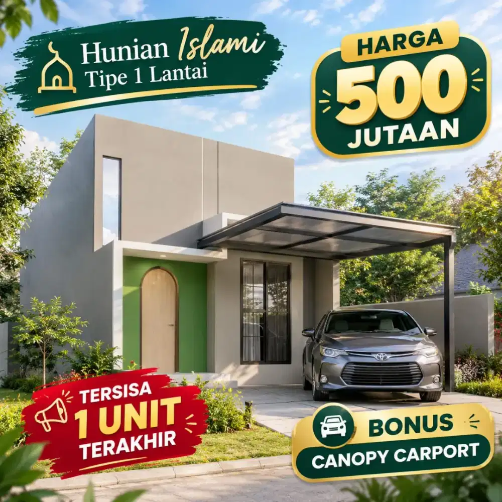 Rumah Islami 1 lantai di Teras Madina Cibubur