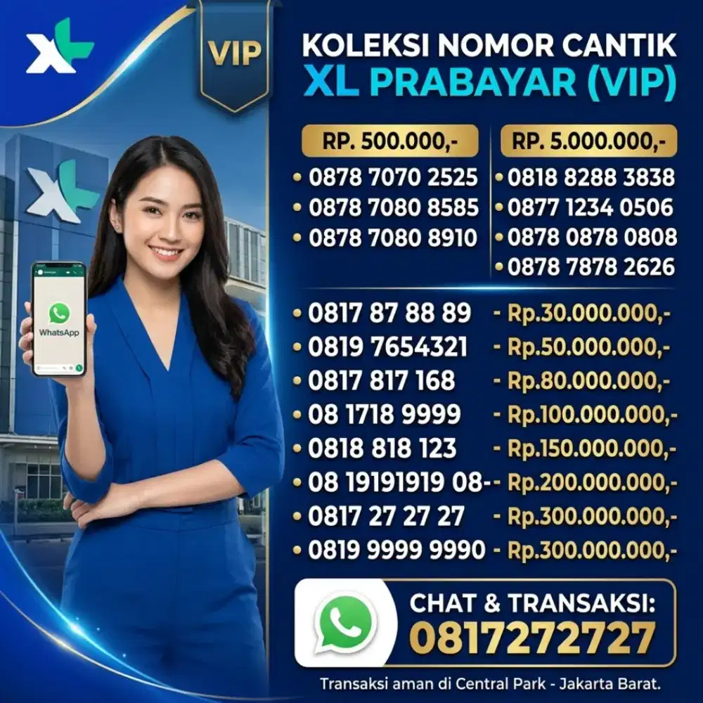 NOMOR CANTIK XL PRABAYAR