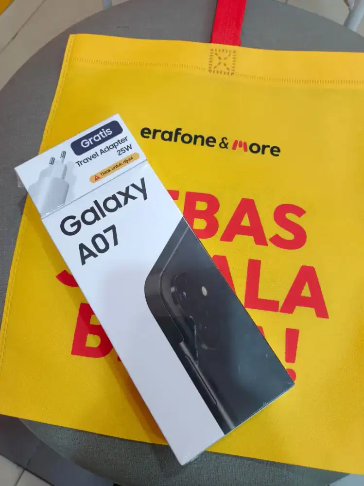 Samsung A07 4/64 Black Baru Segel Garansi Resmi