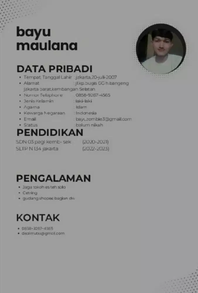 Info loker nya dong