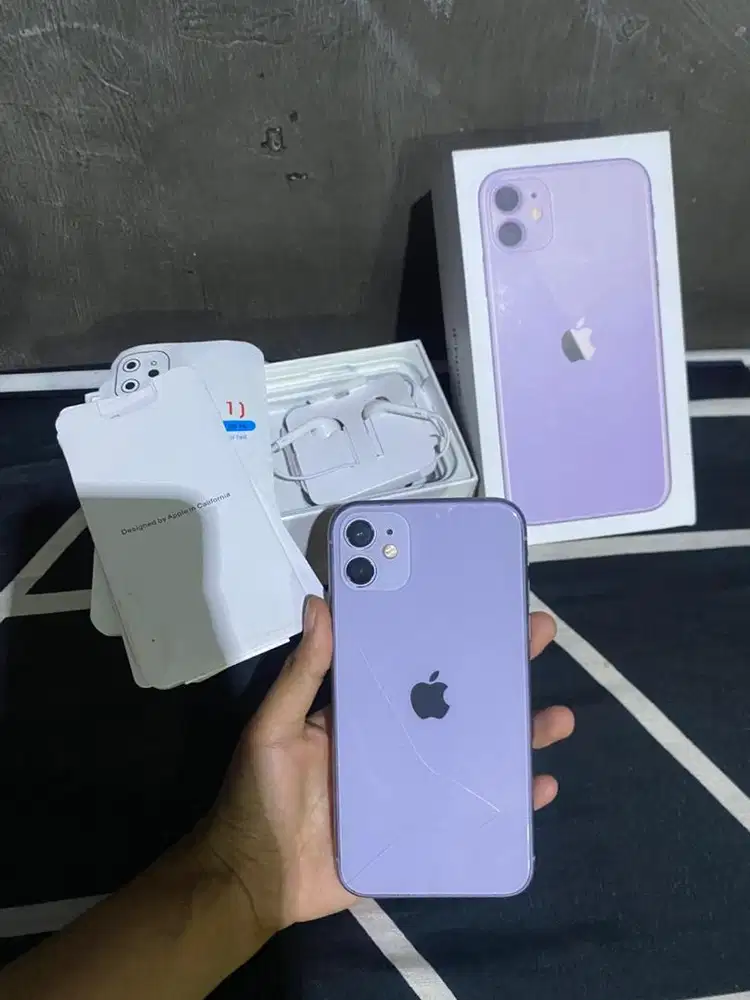 Iphone 11 Purple Inter 128gb Fullset